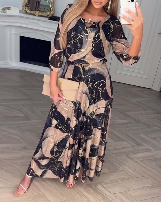 Susan – Printed Maxi Dress