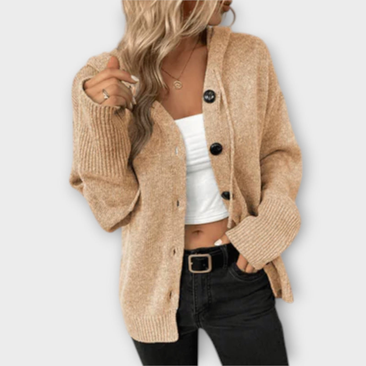 Brittan – Cardigan Tricoté avec Boutons