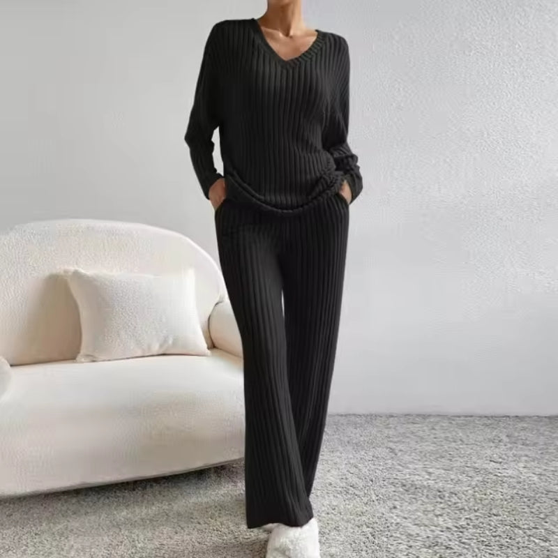Theresa | Ensemble de Lounge en Maille Côtelée