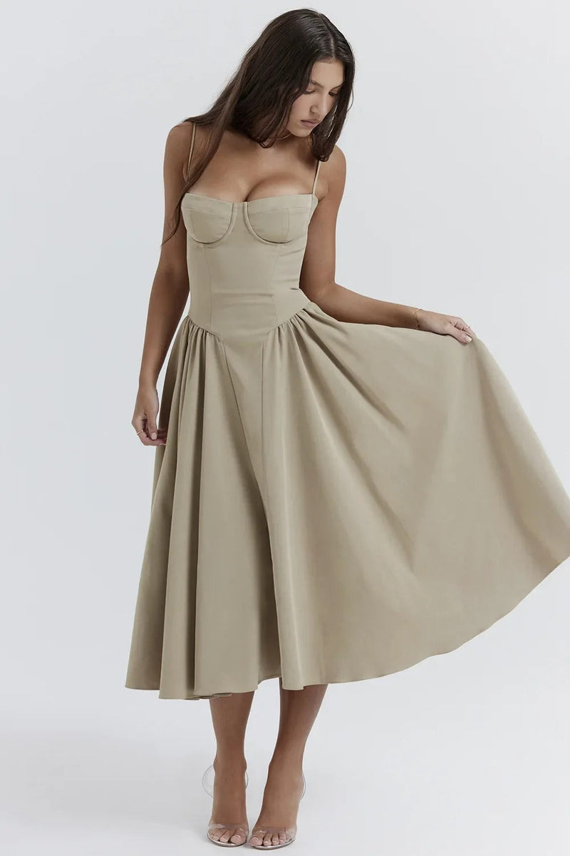 Elara | Robe Corset Midi