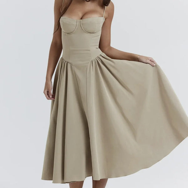 Elara | Robe Corset Midi