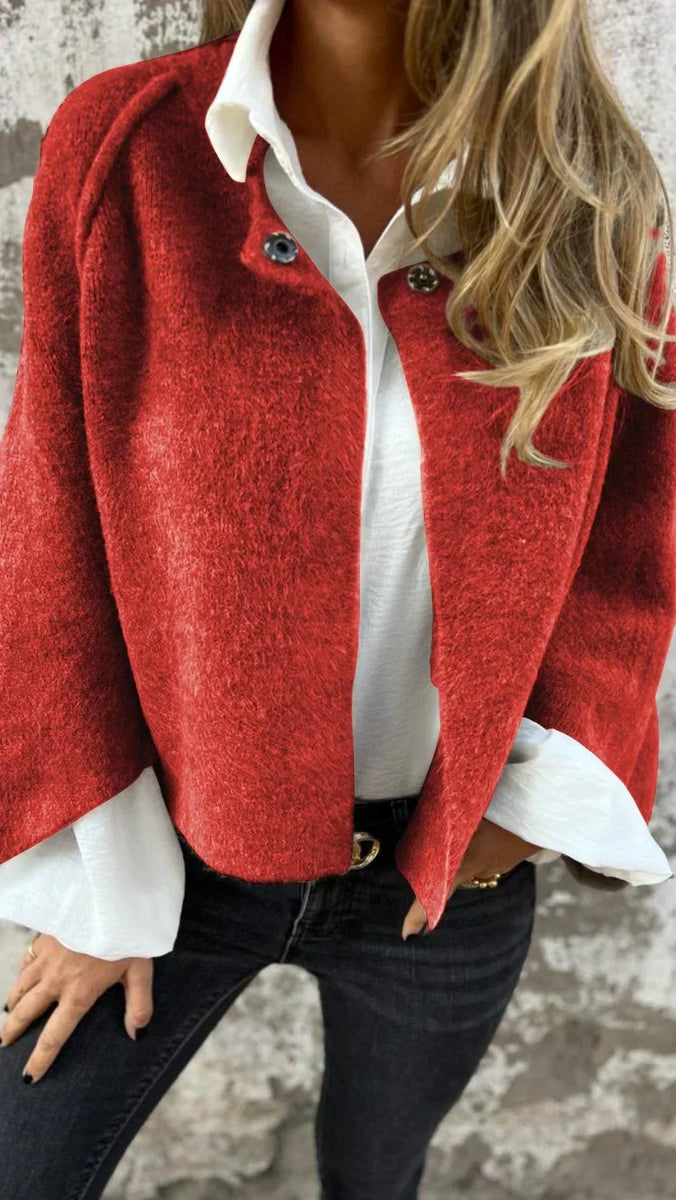 Amelia | Manteau Classique Élégant avec Col Rond
