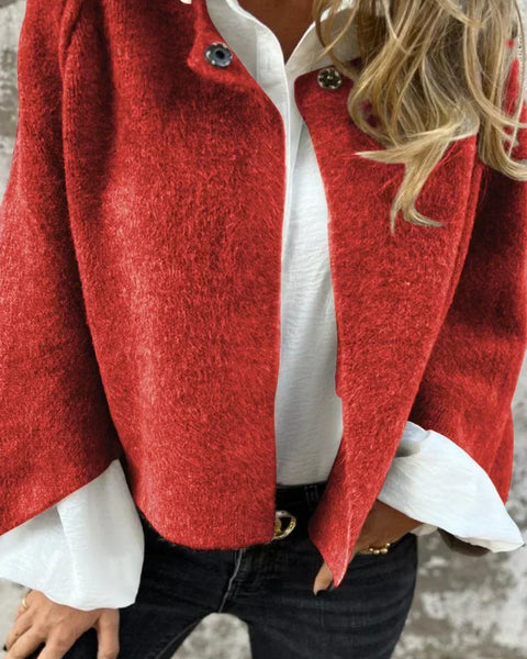 Amelia | Manteau Classique Élégant avec Col Rond