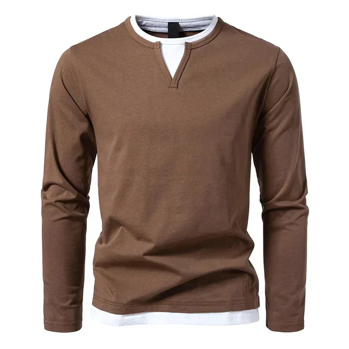 CHICIVELLE | T-shirt à manches longues premium en coton peigné