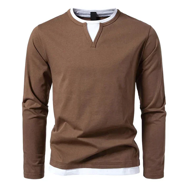CHICIVELLE | T-shirt à manches longues premium en coton peigné