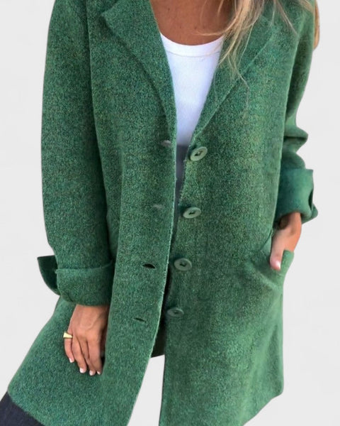Maila | Manteau Long Décontracté avec Revers