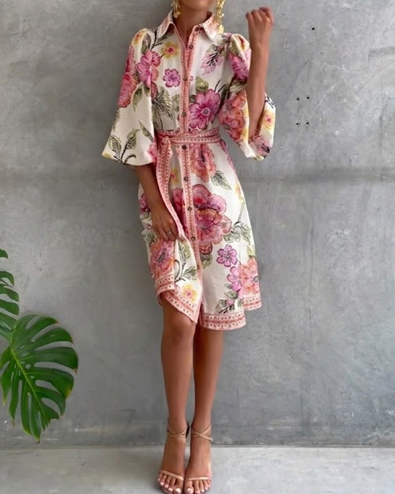 Clara Printed Dress