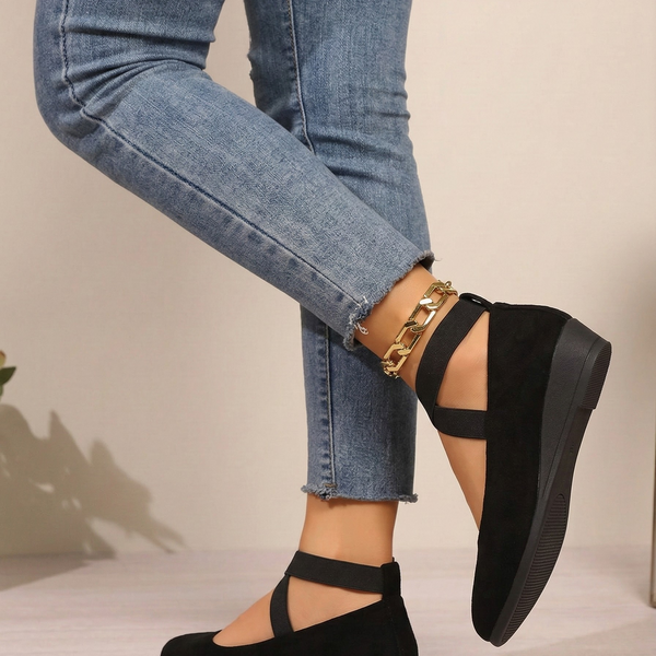 Calerinne | Closed Wedge Ballerina Shoes