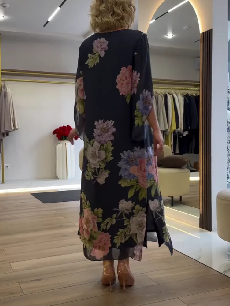 Yael – Robe Maxi à Motif Floral