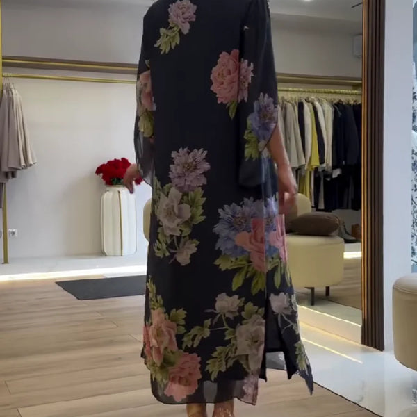 Yael – Robe Maxi à Motif Floral