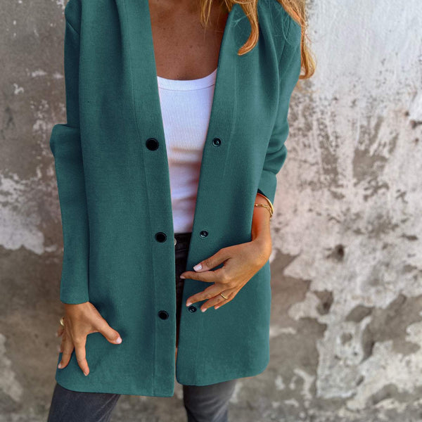 Arianna | Cardigan à capuche avec détails en boutons
