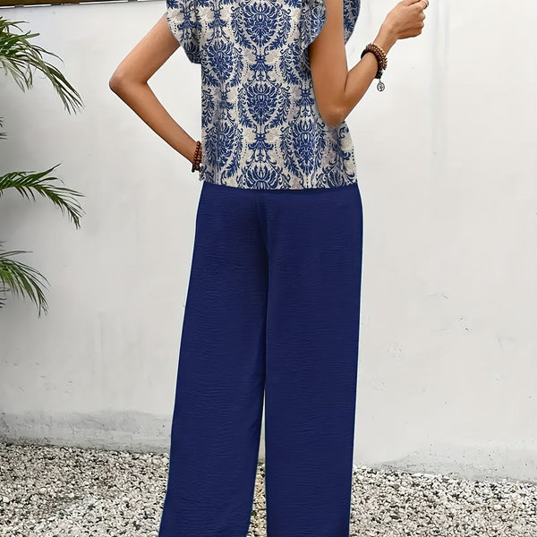 Amelia | Elegant Paisley Two-Piece Set