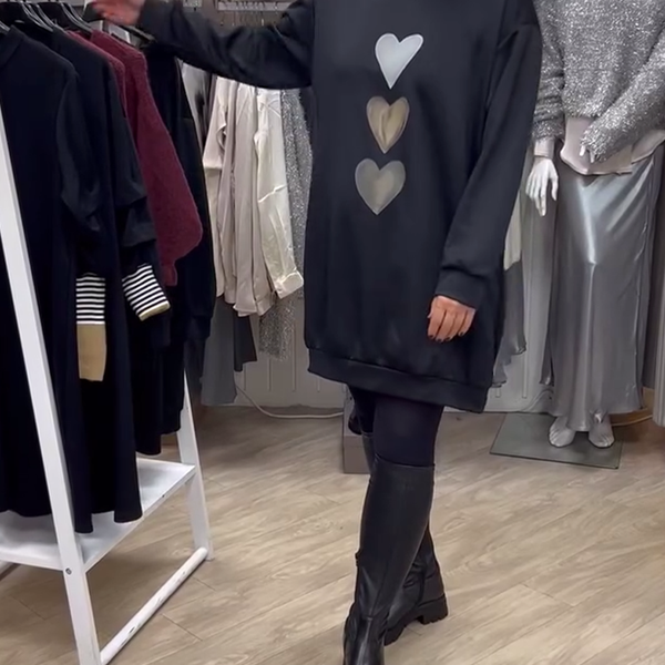 Flossy | Sweat-shirt à manches longues imprimé cœur