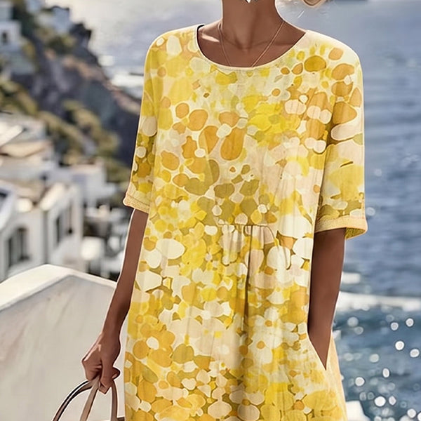 Emma Floral Pocket Midi Dress