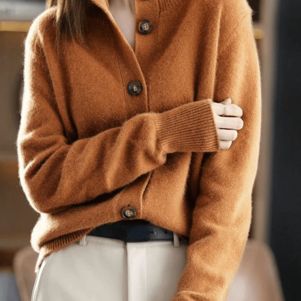 Claire | Cardigan en Cachemire de Style Rétro