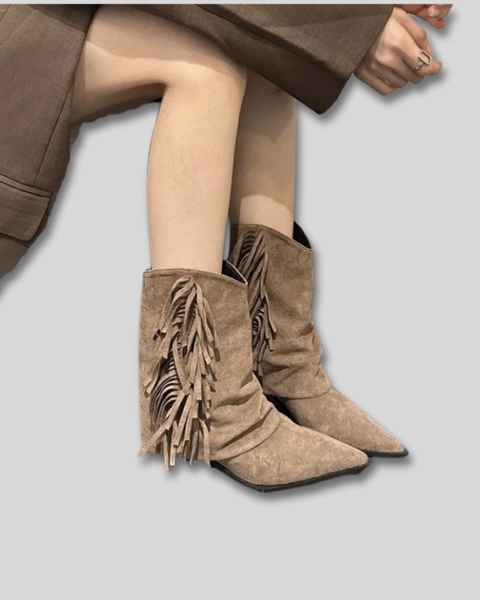 Solange - Bottes de Cowboy Western en Suède