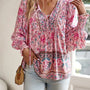 Savina | Comfort Floral Blouse - Relaxed, Flattering Fit, Breathable Fabric