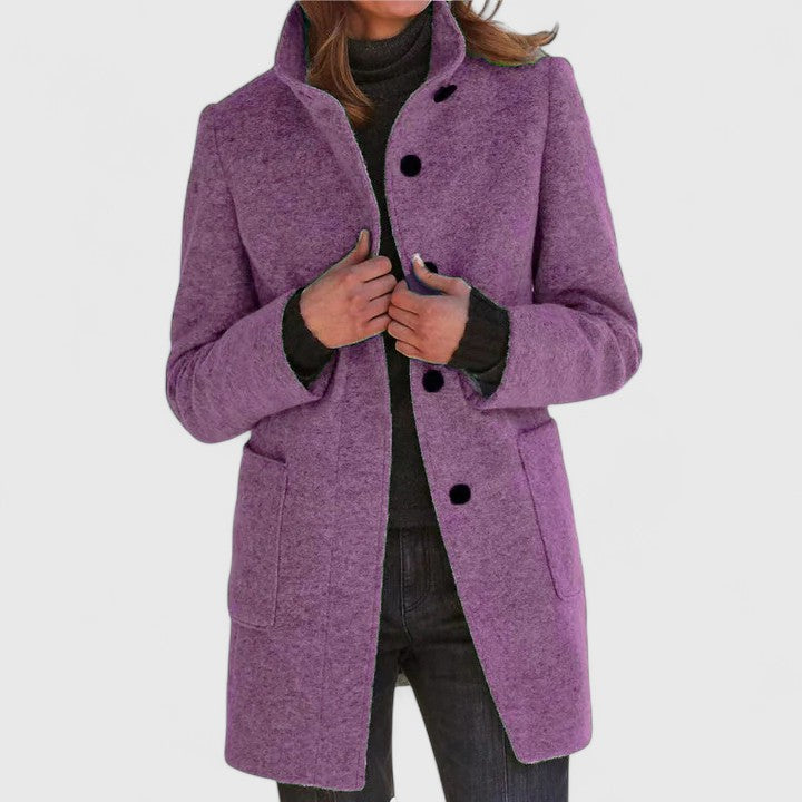 Elena – Manteau classique en mélange de laine