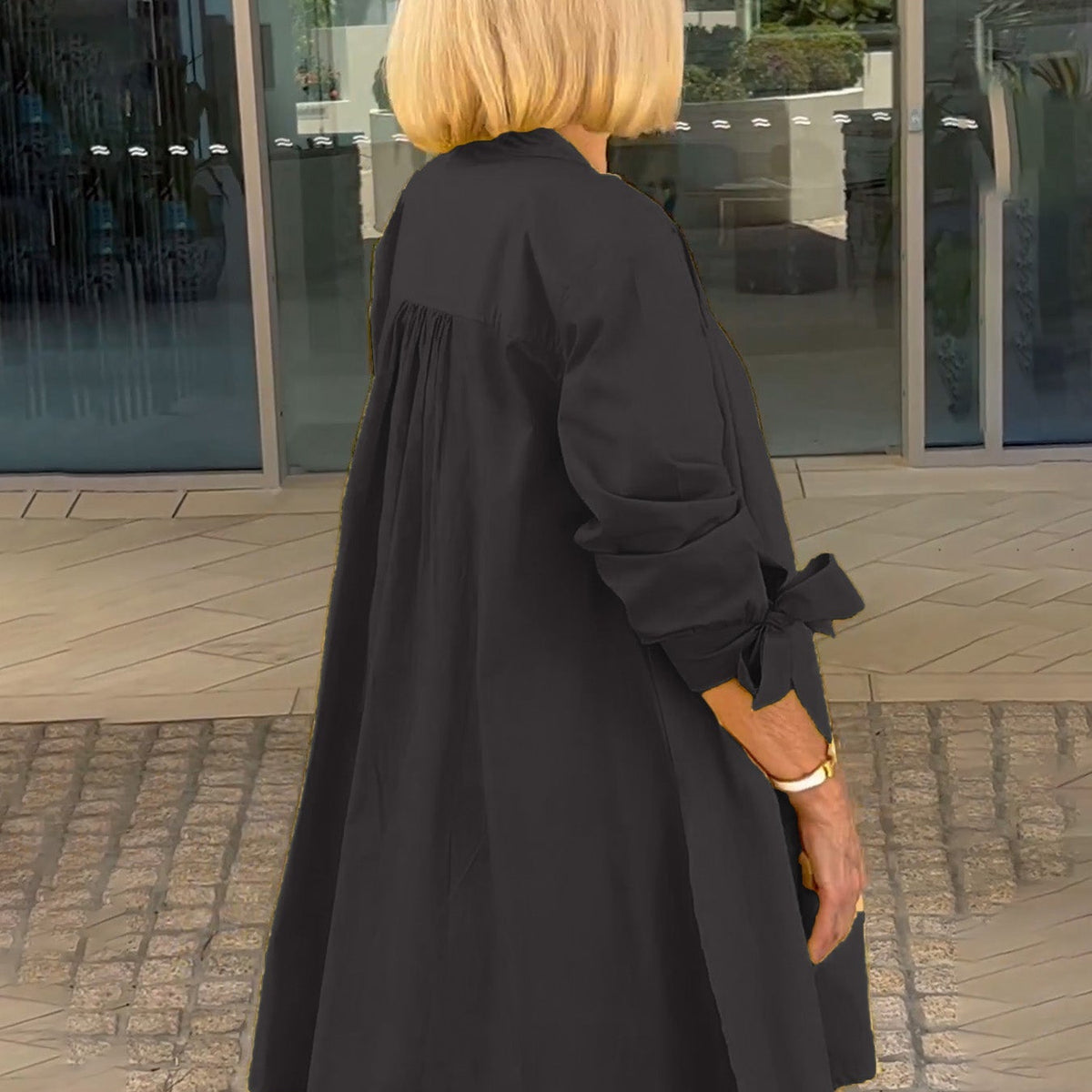 CÉLINA™ - Manteau Chemise Long Chic