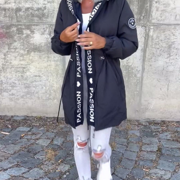 Hoodie Noir avec Imprimé "Passion🖤"