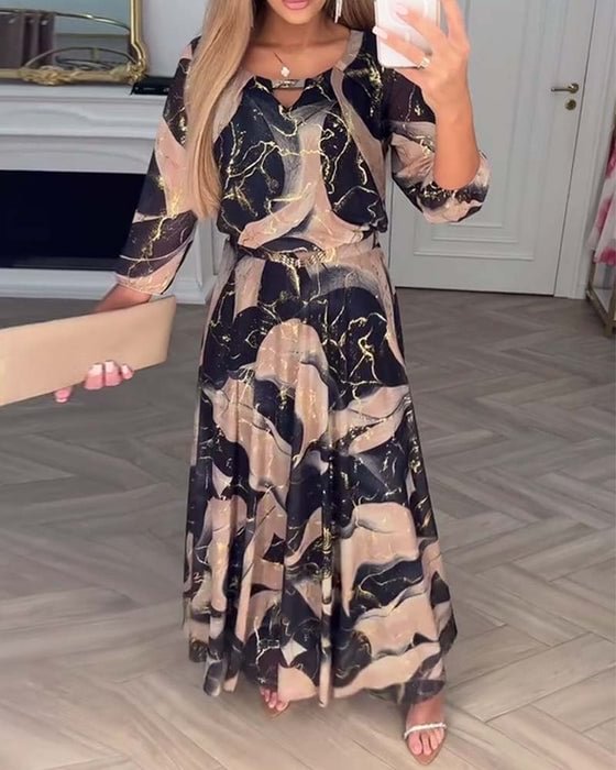 Susan – Printed Maxi Dress