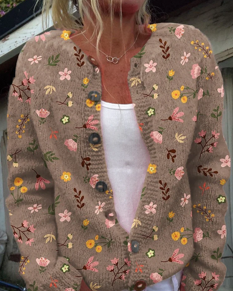 Marfisa | Cardigan à Imprimé Floral