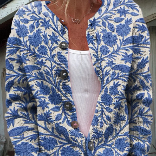 Marfisa | Cardigan à Imprimé Floral