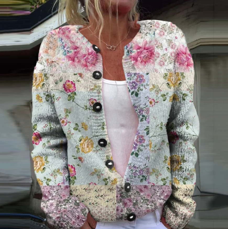Marfisa | Cardigan à Imprimé Floral