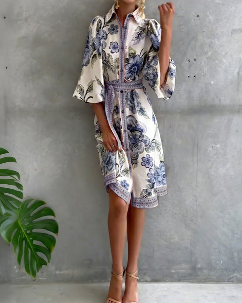 Clara Printed Dress