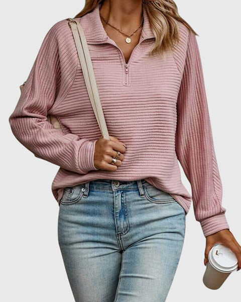 Molly | Pull élégant à demi-fermeture éclair
