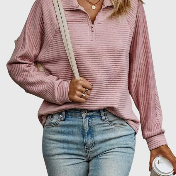 Molly | Pull élégant à demi-fermeture éclair