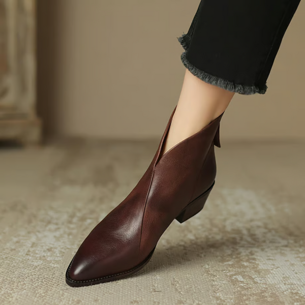 Camille | Bottes de Luxe à Talon Bas