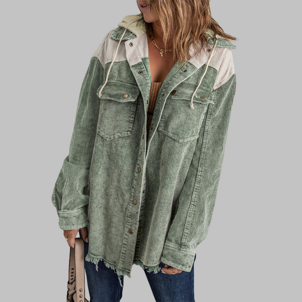 DABRINA™ - Veste à Capuche Classique à Boutons Longs