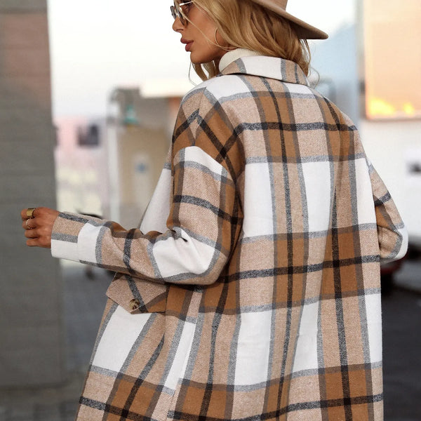 Kelly | Veste Blazer à Carreaux Élégante