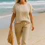 Margaret | Linen-Look 2-Piece Set – Comfort and Class