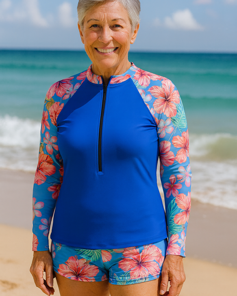 SereniSea Swimwear | UV Protection Rash Set – Sun-Safe Elegance, All-Day Ease