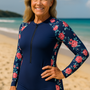 Coastelle Swimwear | UV Protection One-Piece – Sleek Support, Sun-Safe Confidence