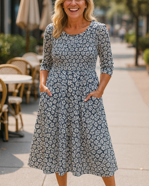 Meliora | Everyday Elegance Midi Dress – Flattering Comfort, Timeless Confidence (S-5XL)