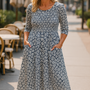 Meliora | Everyday Elegance Midi Dress – Flattering Comfort, Timeless Confidence (S-5XL)