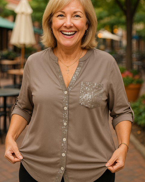 Sofia | Soft Glam Blouse -  Comfort. Confidence. Effortless.