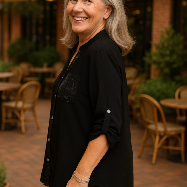 Sofia | Soft Glam Blouse -  Comfort. Confidence. Effortless.