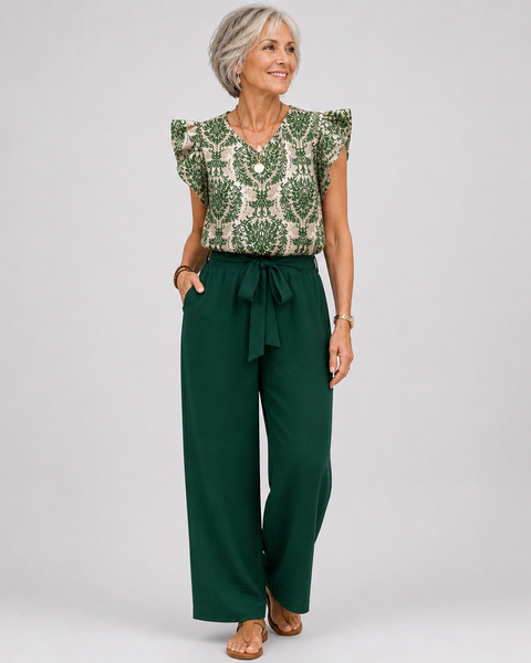 Amelia | Elegant Paisley Two-Piece Set
