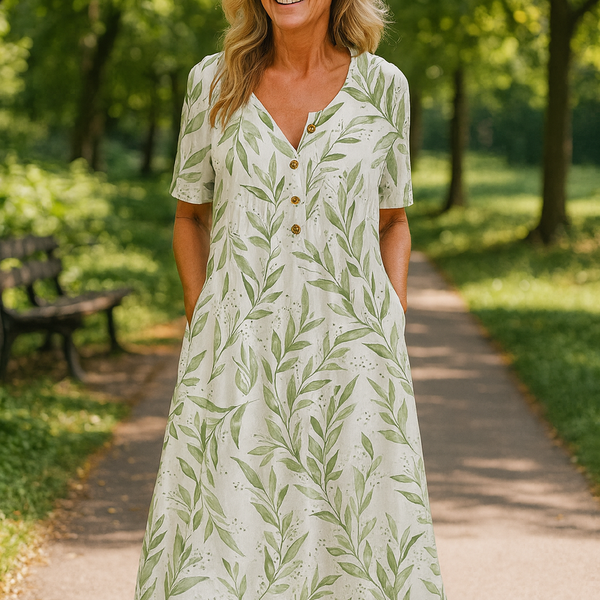 Florielle | BreezeFlow Midi Dress – Effortless Beauty, Everyday Ease