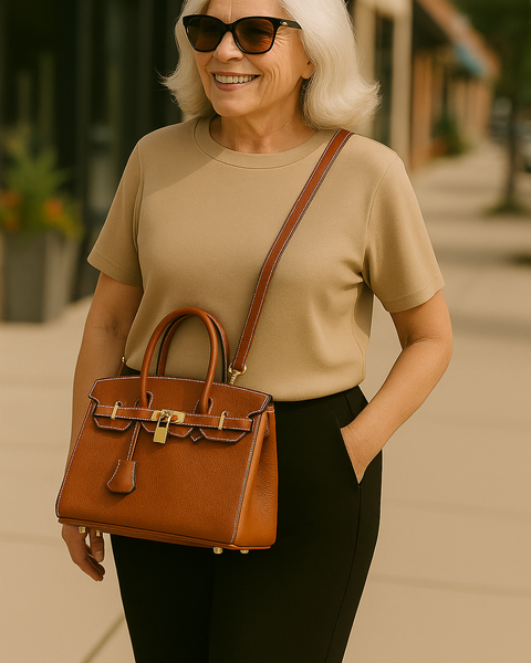 Eleanor | Classic Leather Handbag – For Effortless Elegance
