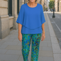 Rosalind| Sophisticated Two-Piece Set – Effortless Style, Lasting Comfort Azure Bloom