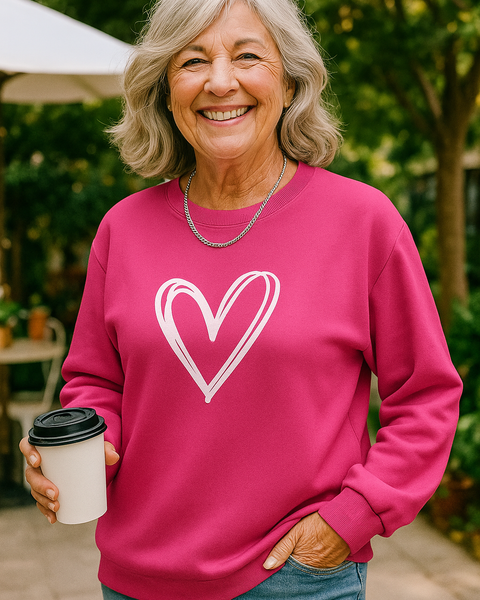 Livia |  Soft Knit Heart Sweater - Feel good. Look lovely.
