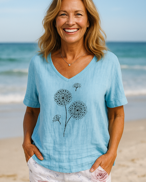 Darla | Soft Leaf Comfort Top – Light, Flattering & Effortlessly You