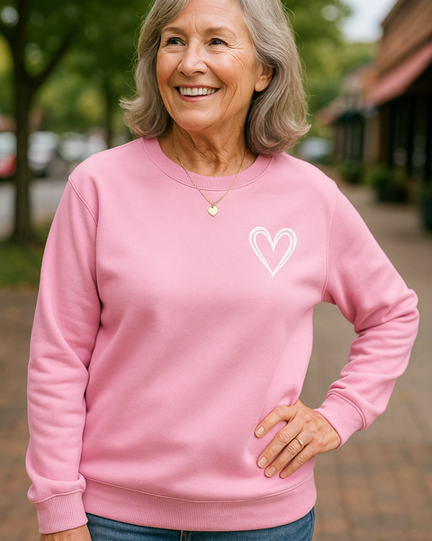 Tess |  Heart Detail Jumper - Comfort, Style and Softness