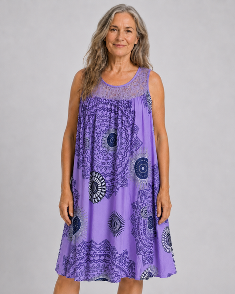Elara | Relaxed Printed Summer Dress