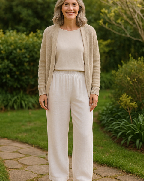 Tessa | Easy Comfort Pants – Linen Cotton Blend